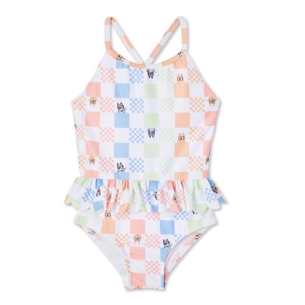 NWT Bluey Toddler 2T Girls' Swimsuit 1-Piece